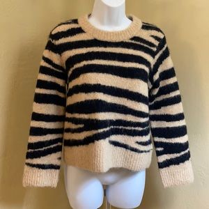 Madewell zebra print sweater